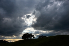 The cloud layer splits up