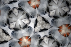 Kaleidoscope with rooster legs