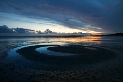 Moon and sun in heaven and on earth