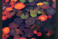 One afternoon in autumn (oil on canvas)